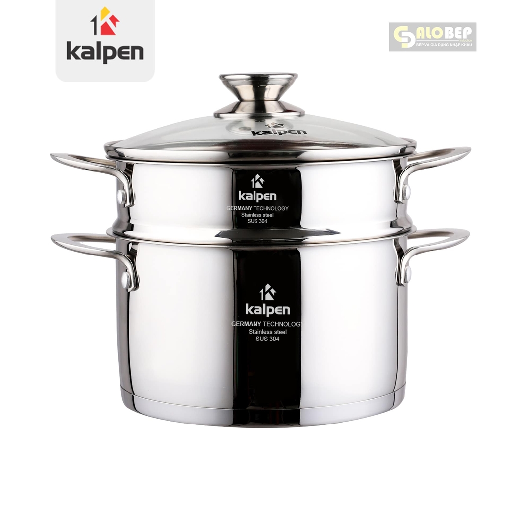 Bấm vào để xem thư viện ảnh Xửng Hấp Inox 304 Thông Minh Kalpen Ssk-28