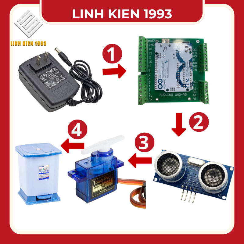 Thùng rác thông minh Linh Kiện 1993