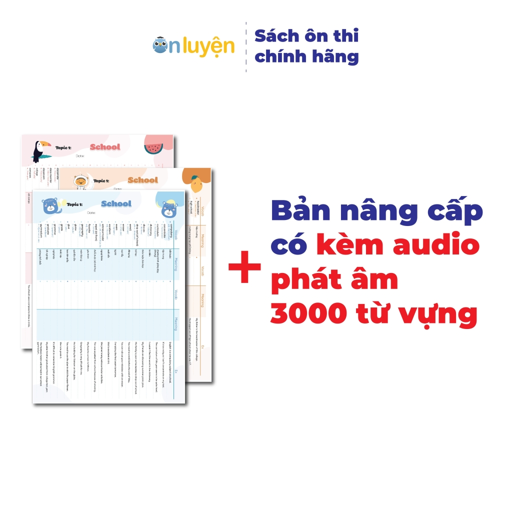 Set 150 tờ TAKENOTE 3000 từ vựng Tiếng Anh theo chủ đề thông dụng nhất - Nhà sách Ôn luyện