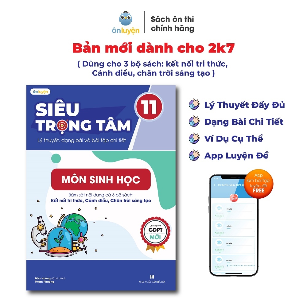 Sách Sinh học Lớp 11 (chương trình mới)- Siêu trọng tâm môn Sinh học dùng cho cả 3 bộ Kết nối, Cánh diều, Chân trời