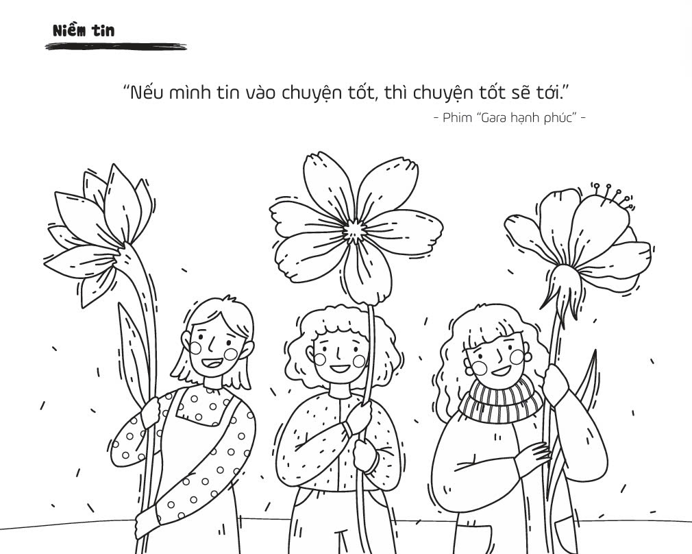 Sách Tô màu Văn chương - Chủ đề: Lý tưởng sống - Nhà sách Ôn luyện