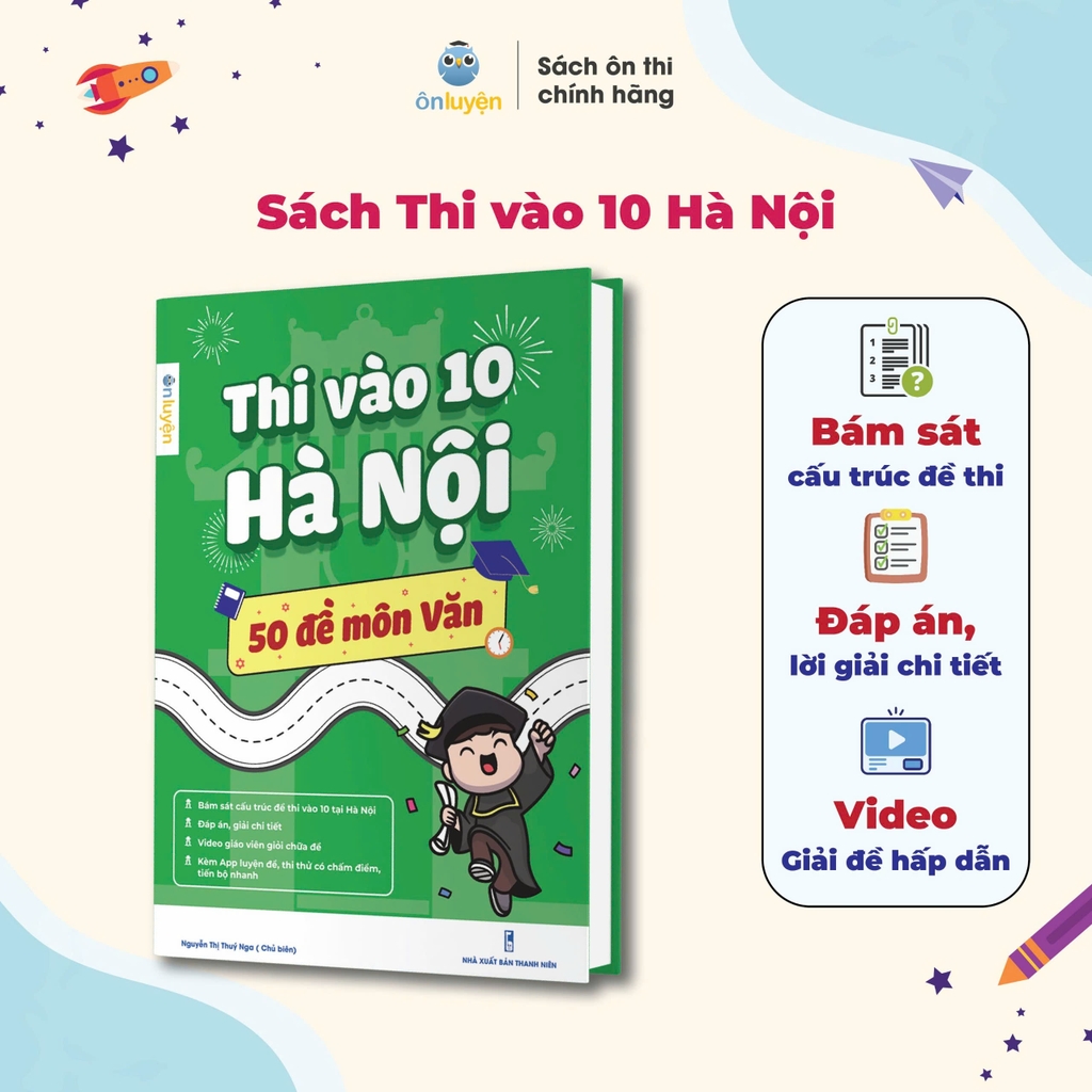 Box sách Tết Tổng ôn và Luyện đề vào 10 Hà Nội - Nhà sách Ôn luyện