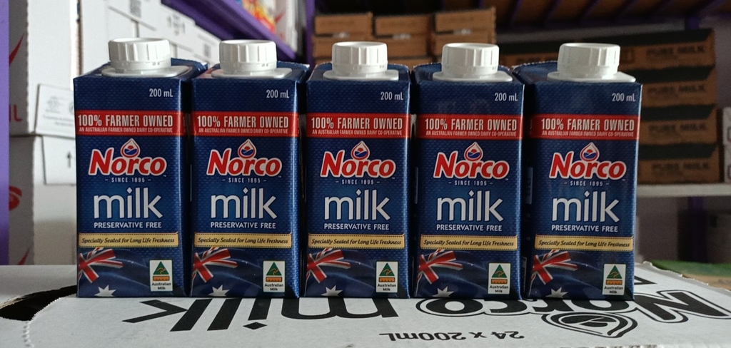 Sữa tươi nguyên kem NORCO thùng 24 hộp 200ml