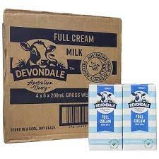 Sữa tươi full cream Devondale 200ml