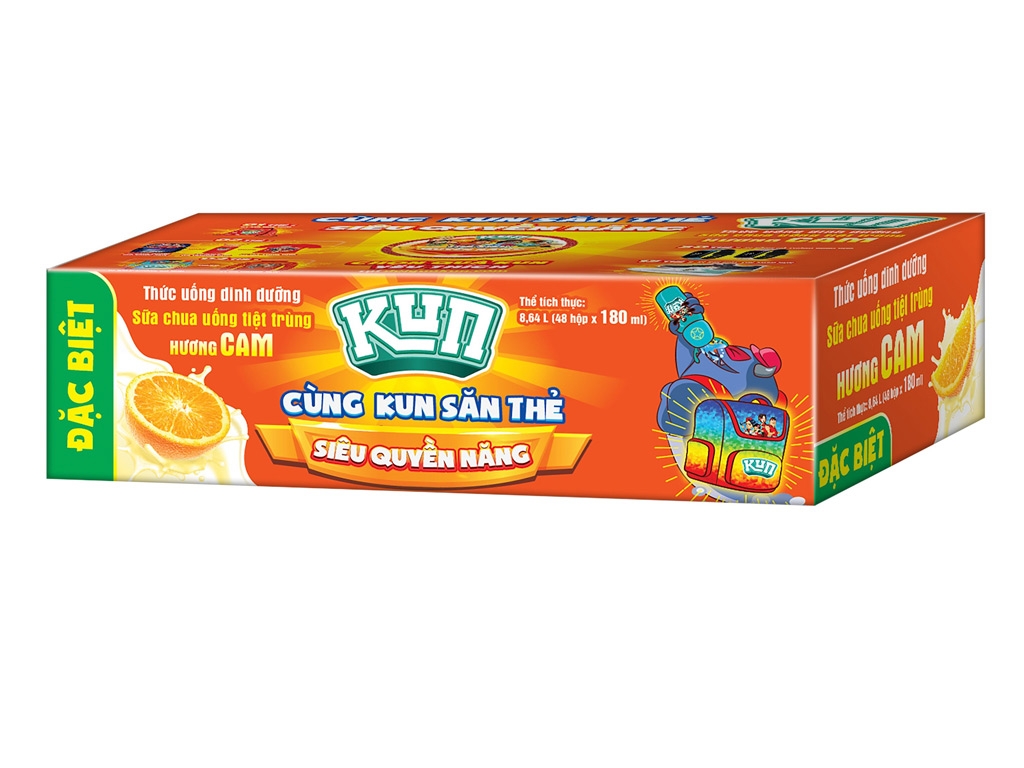 Sữa chua KUN vị cam 180ml