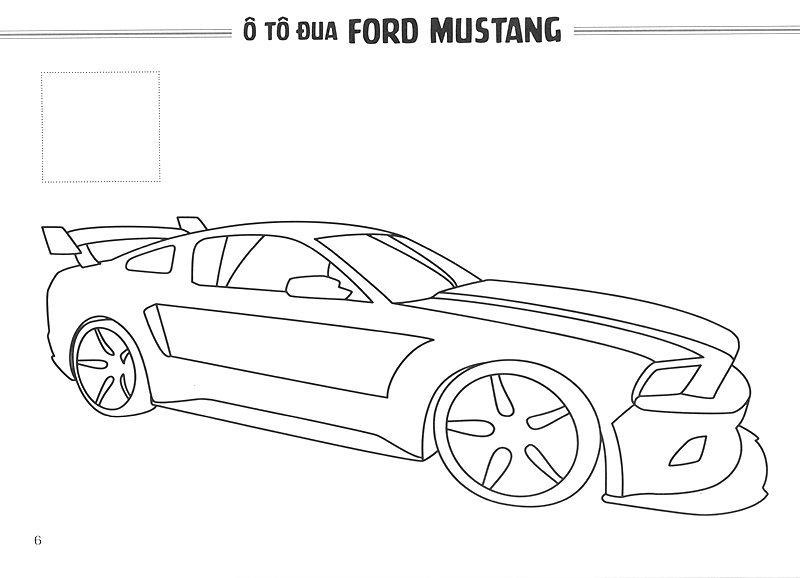 BST] Tranh tô màu ô tô cho bé trai siêu “Chất” hiện nay