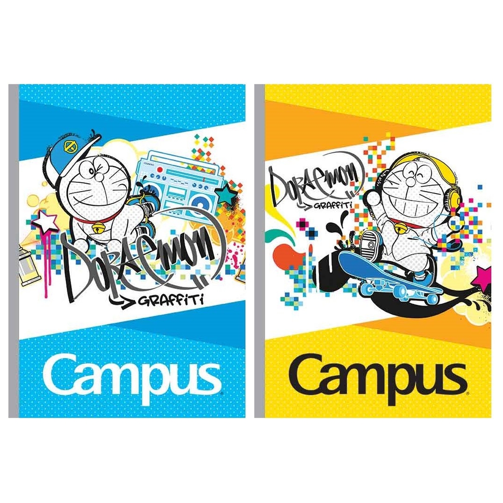 Vở Kẻ Ngang Campus Doraemon Grafiti 3807 80 Trang