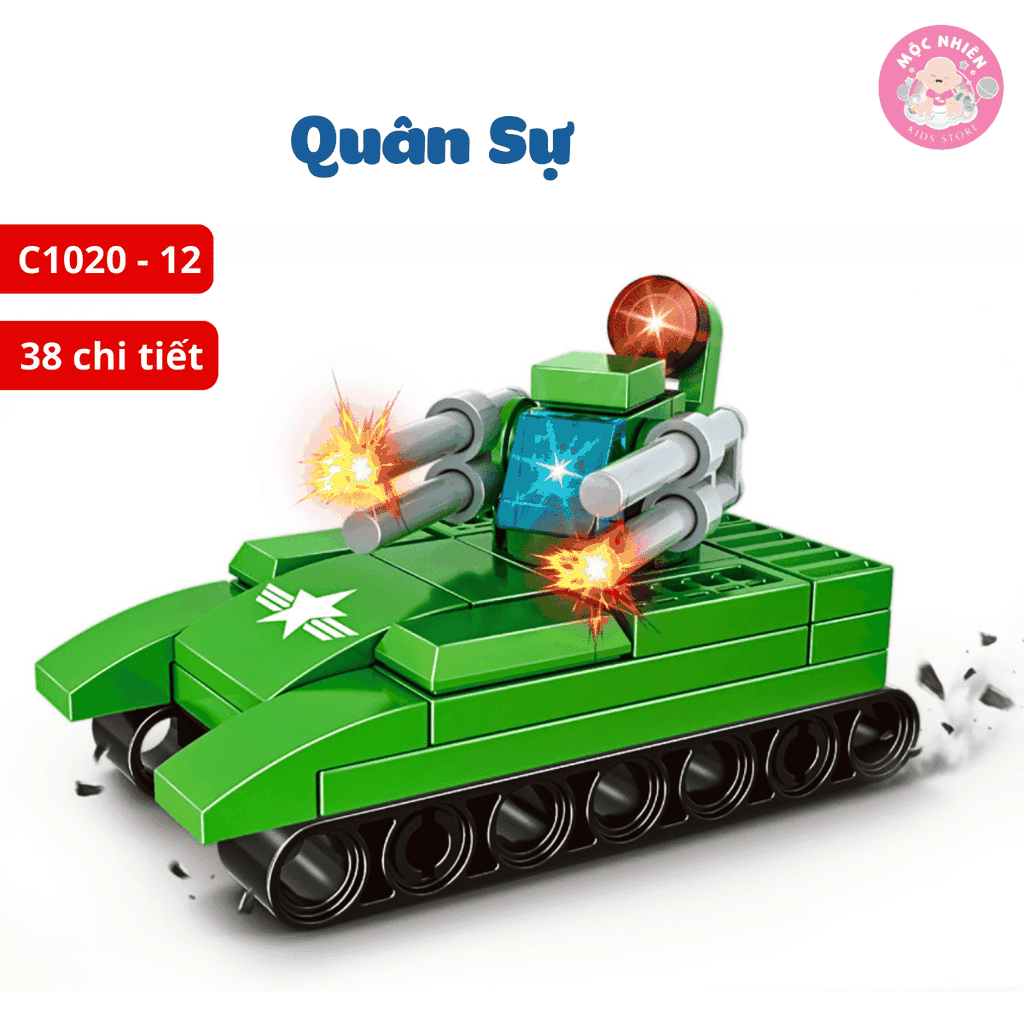 Đồ chơi lắp ráp Woma C1020 - Quân sự (Hộp lẻ)