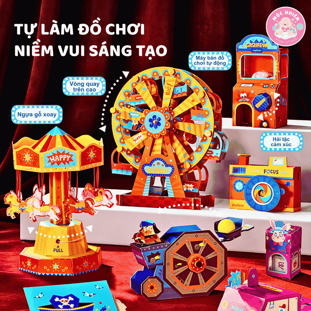 Đồ chơi khoa học lắp ráp mô hình thủ công STEM MIDEER Hands-on Box (cho bé từ 6 tuổi)