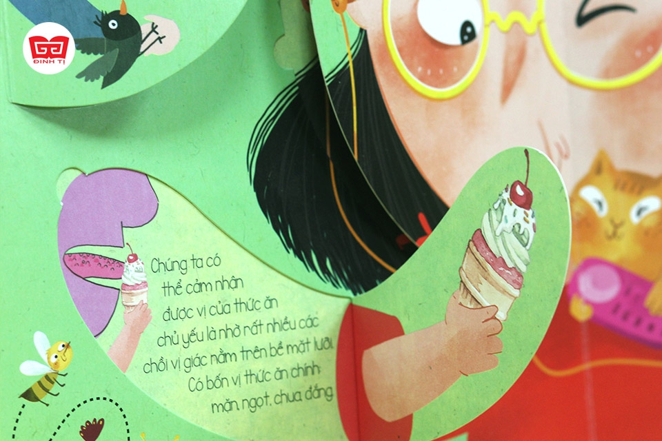 Sách Tương Tác Lật Mở Khám Phá Khổ lớn Lift-The-Flap - Lật mở khám phá - The Human Body - Cơ thể người (Dành cho bé từ 5-12 tuổi) - Đinh Tị Books