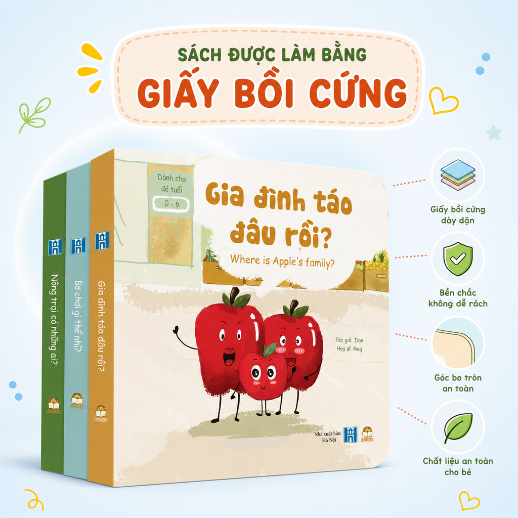 Bộ 03 cuốn sách bồi cứng - Chu du cùng những người bạn thú vị - Lionbooks