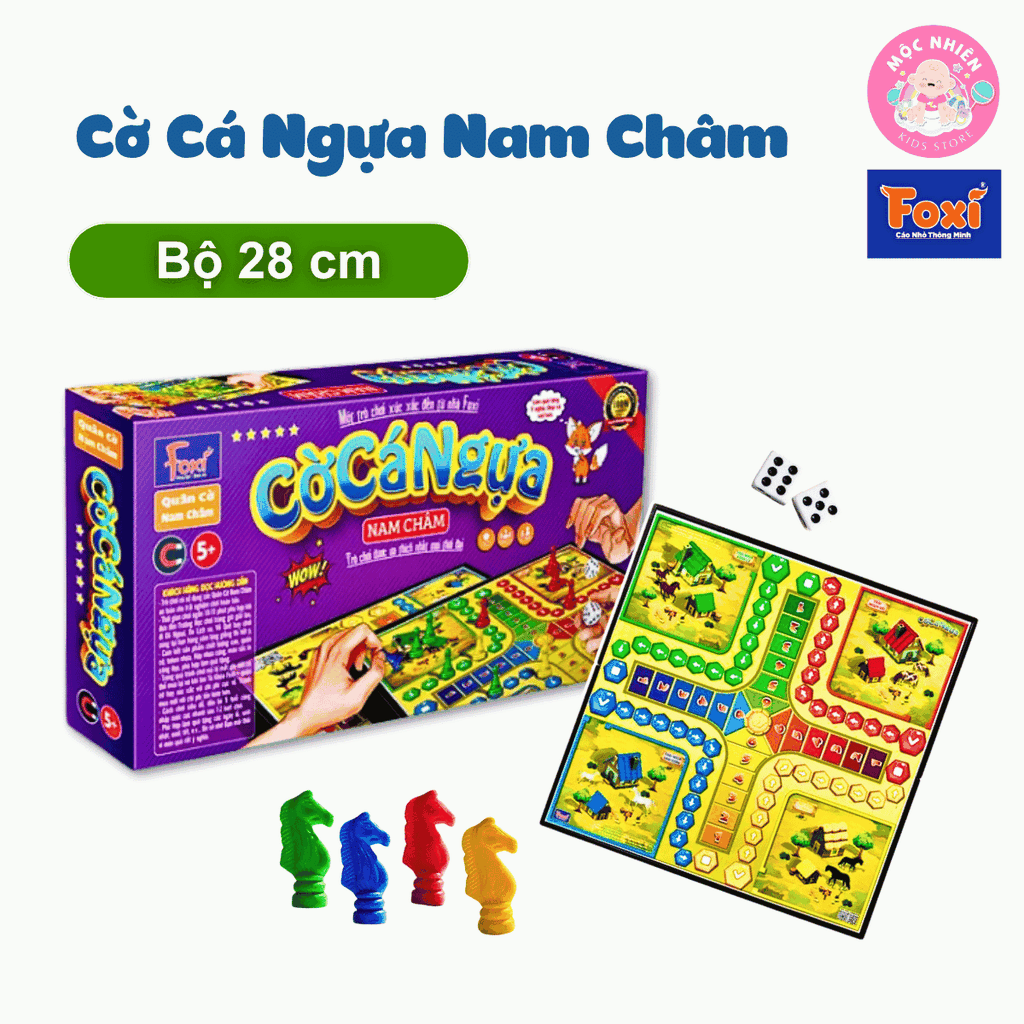 Đồ chơi Cờ cá ngựa có nam châm dễ chơi không sợ rơi quân cờ - Hiệu Foxi