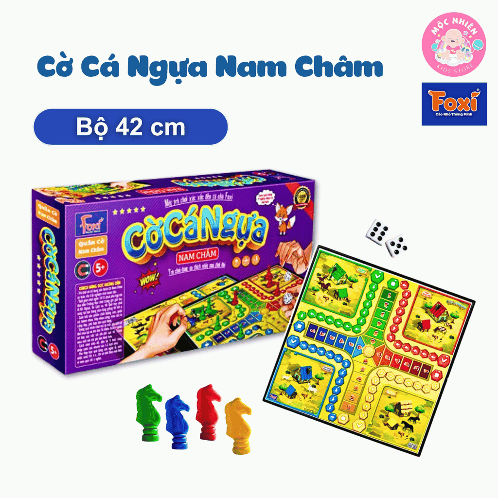 Đồ chơi Cờ cá ngựa có nam châm dễ chơi không sợ rơi quân cờ - Hiệu Foxi