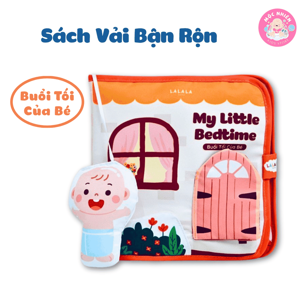 Sách vải bận rộn Lalala Baby đồ chơi vải đồ chơi đa tương tác đồ chơi montessori cho bé sơ sinh