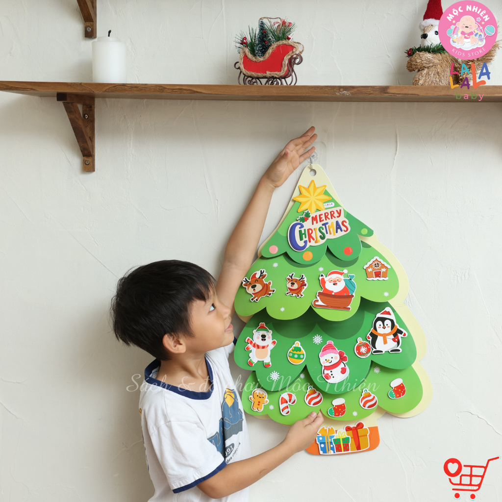 LalaXmas Tree - Cây thông Noel 3D bóc dán - Lalala Baby