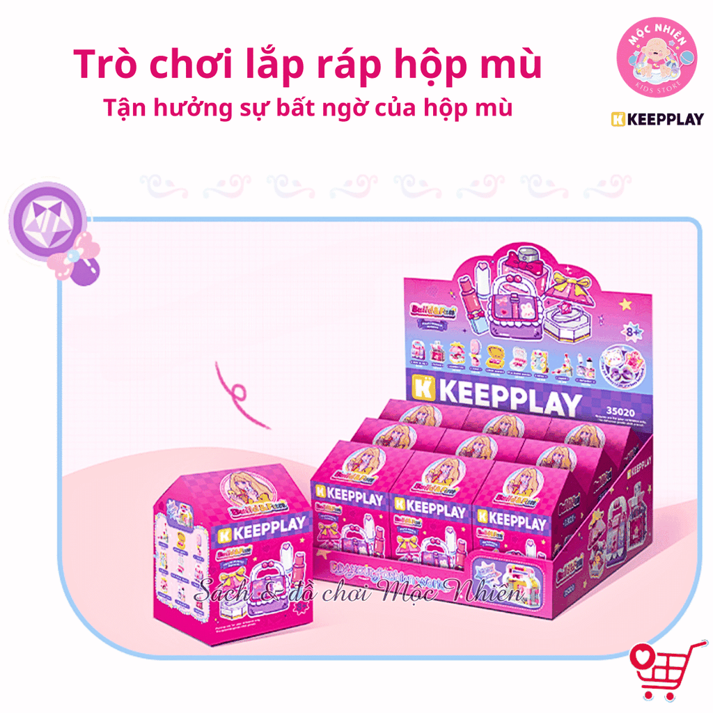 Đồ chơi lắp ráp xếp hình Keepplay 35020 - Đồ trang điểm (387 chi tiết)