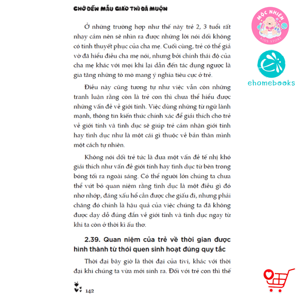 Sách làm cha mẹ - Chờ đến mẫu giáo thì đã muộn - Ehomebooks (Tủ sách người mẹ tốt)