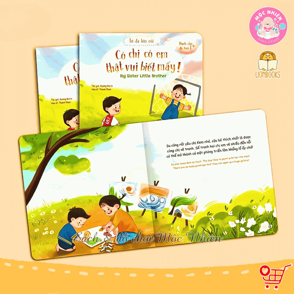 Bộ 03 cuốn sách song ngữ Anh Việt - Tớ đã lớn rồi - Lionbooks