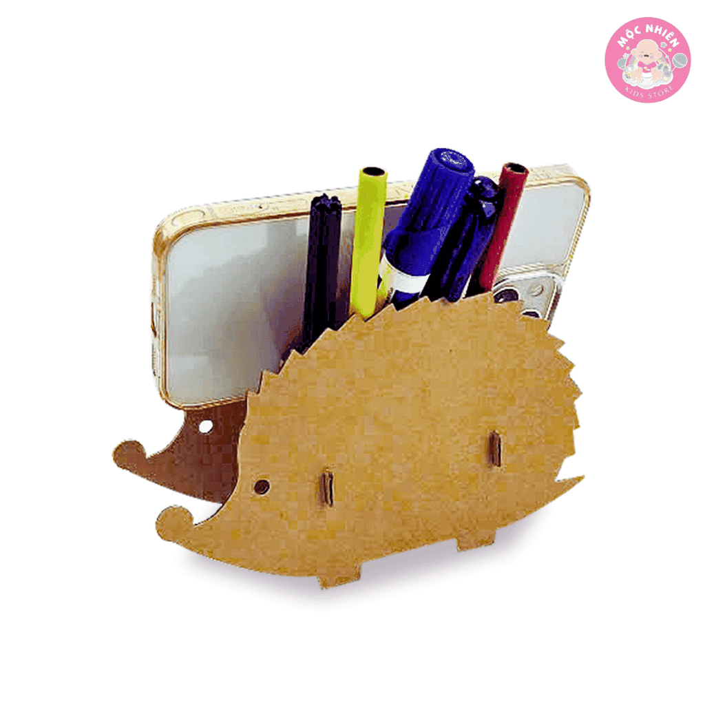 Đồ chơi giấy từ bìa carton cao cấp - Hộp đựng bút và kệ điện thoại - Nhiều mẫu - Hộp đựng bút để bàn hình thú Magix