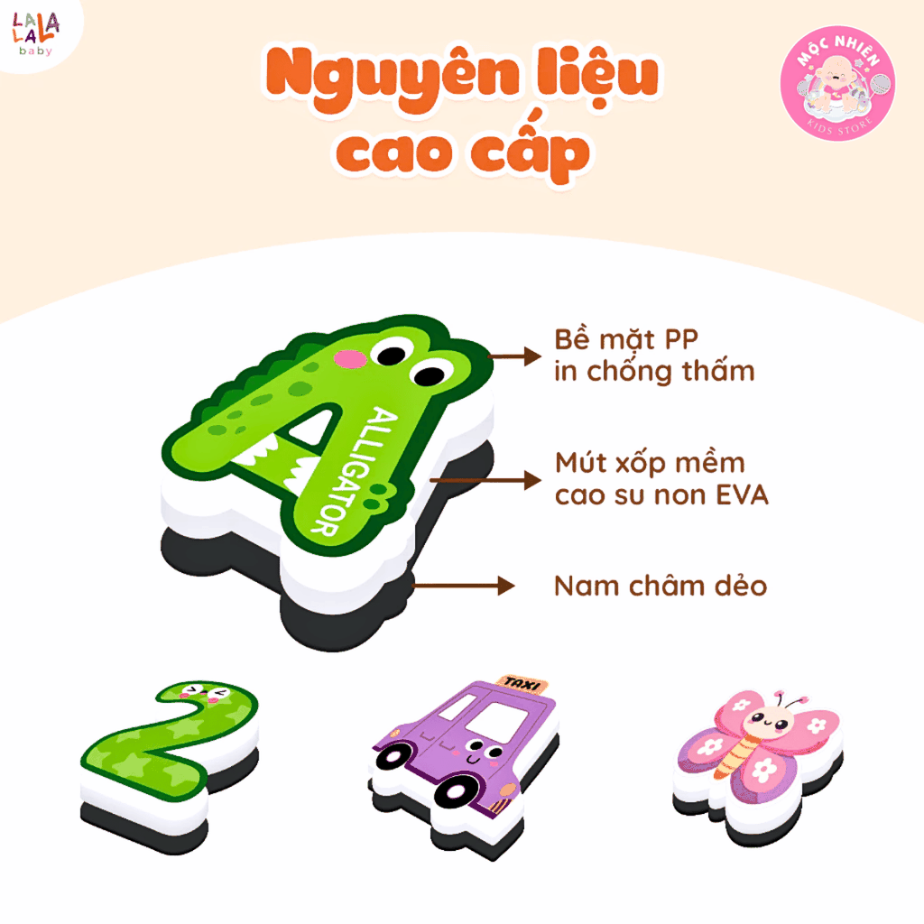 Đồ chơi nam châm Lala Magnet Plus hỗ trợ phát triển khả năng tư duy, Nâng cấp trải nghiệm học tập - Lalala baby