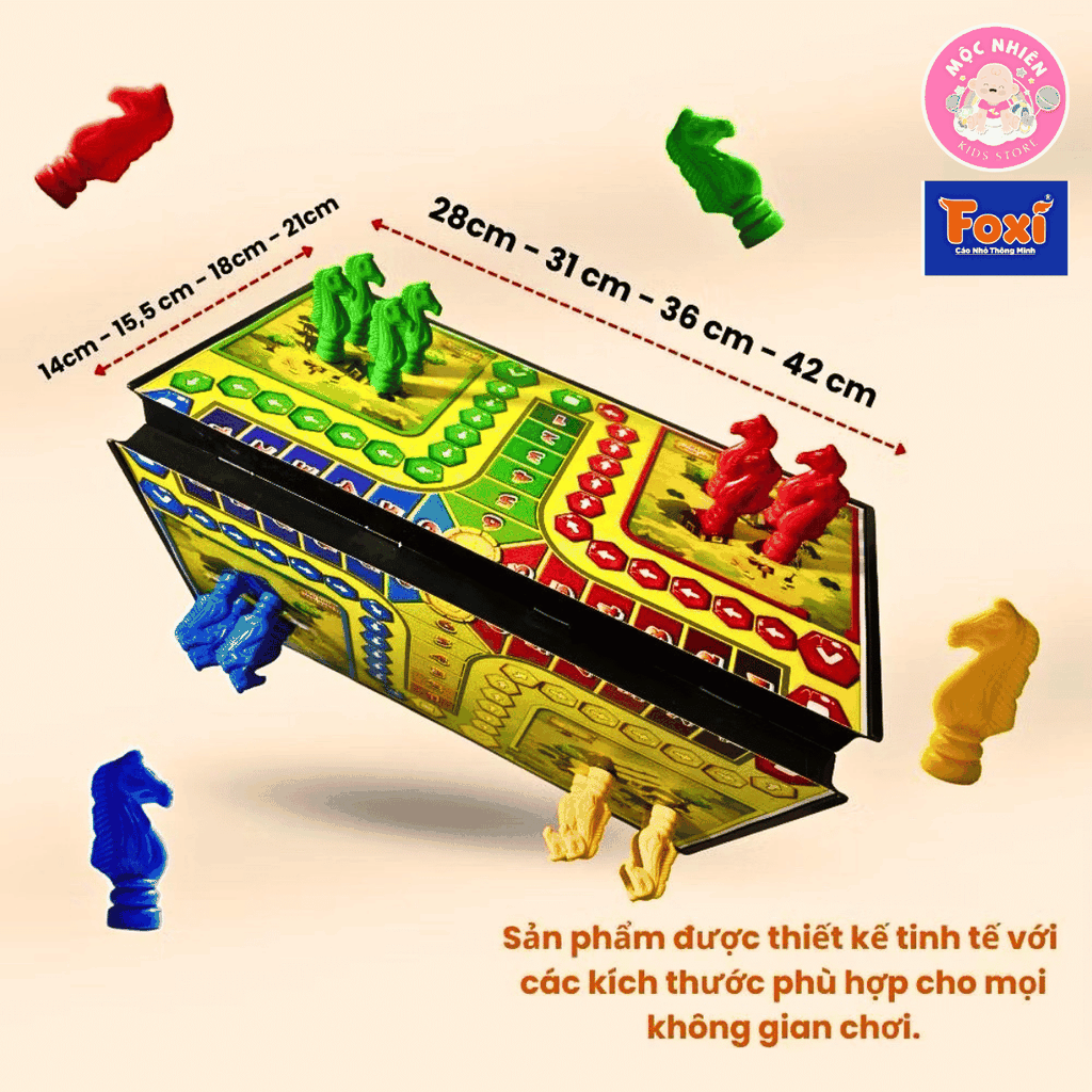 Đồ chơi Cờ cá ngựa có nam châm dễ chơi không sợ rơi quân cờ - Hiệu Foxi