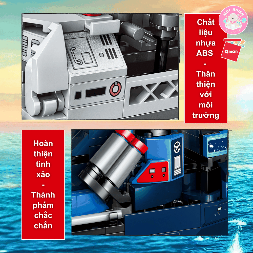 Đồ chơi lắp ráp xếp hình Qman 22016 - Biệt đội sấm sét (746 chi tiết) - Dành cho bé từ 6 tuổi