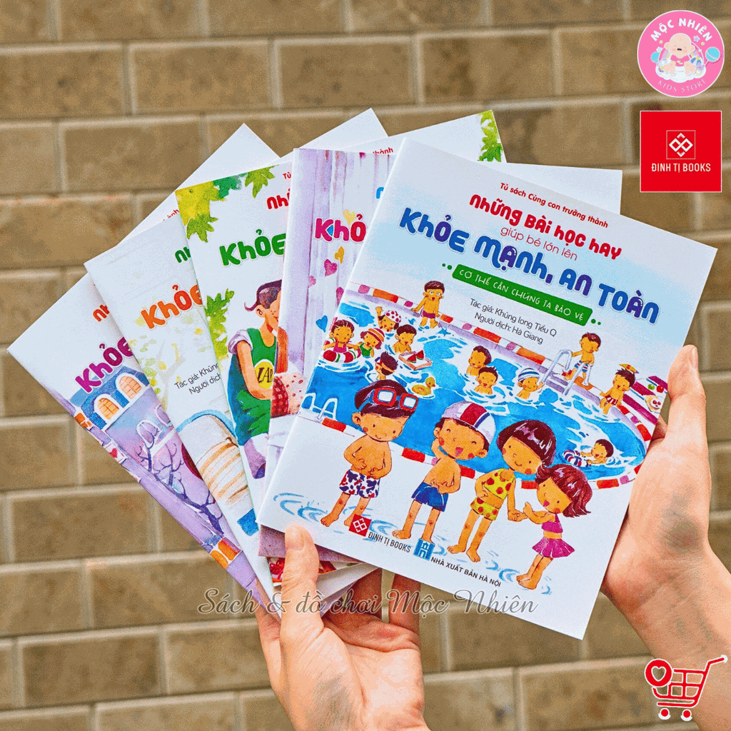 Combo 05 cuốn Sách - Những bài học hay giúp bé lớn lên khỏe mạnh, an toàn - Đinh Tị Books