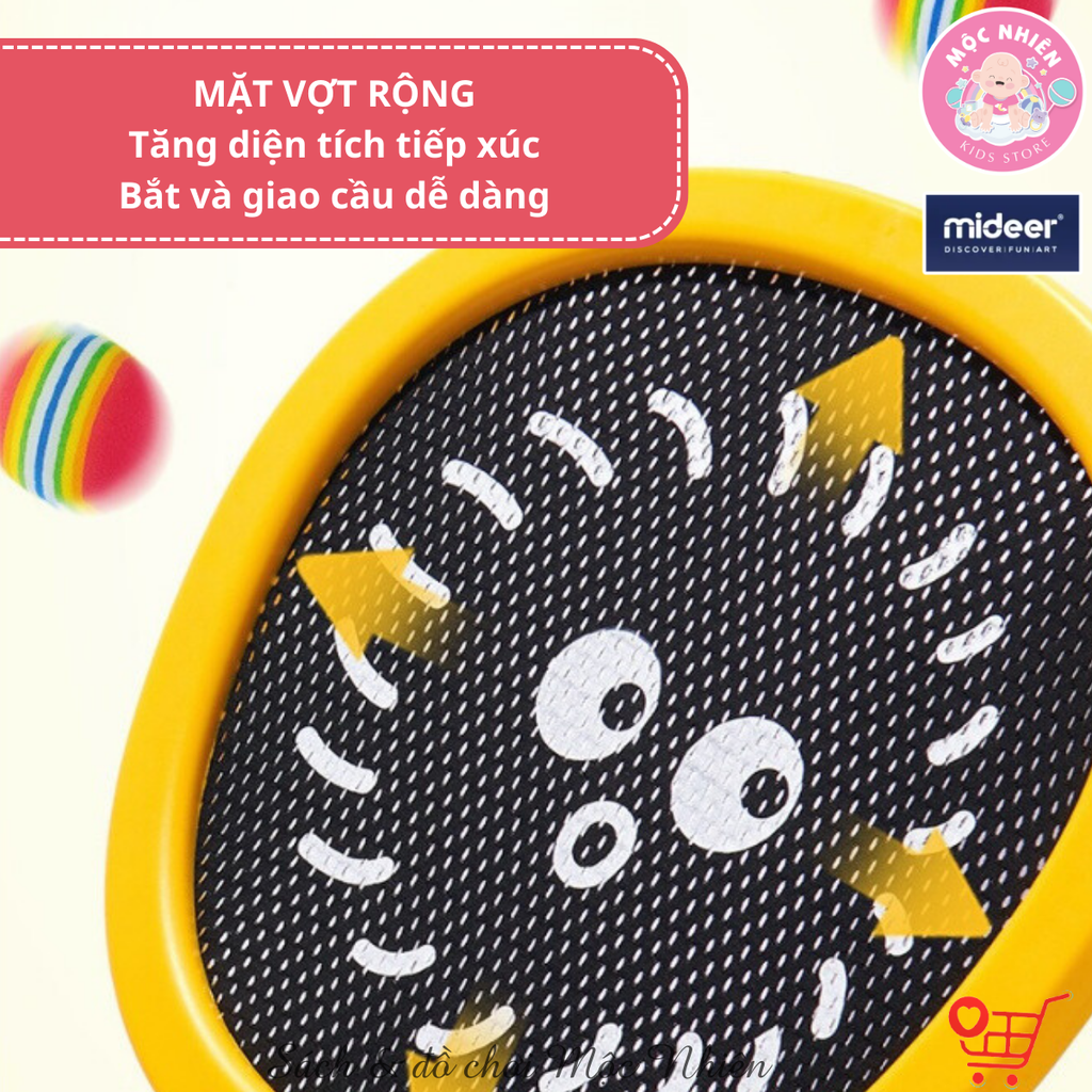 Vợt cầu lông trẻ em cho bé Mideer Kids Junior Racket 2in1, Đồ chơi thể thao cho bé