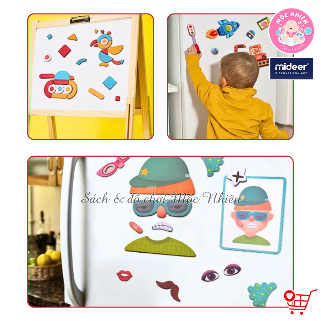 Đồ Chơi Ghép Hình Nam Châm Sáng Tạo Phiên Bản Mới Bao Gồm Trò Chơi BoardGame - Mideer Magnets Toys