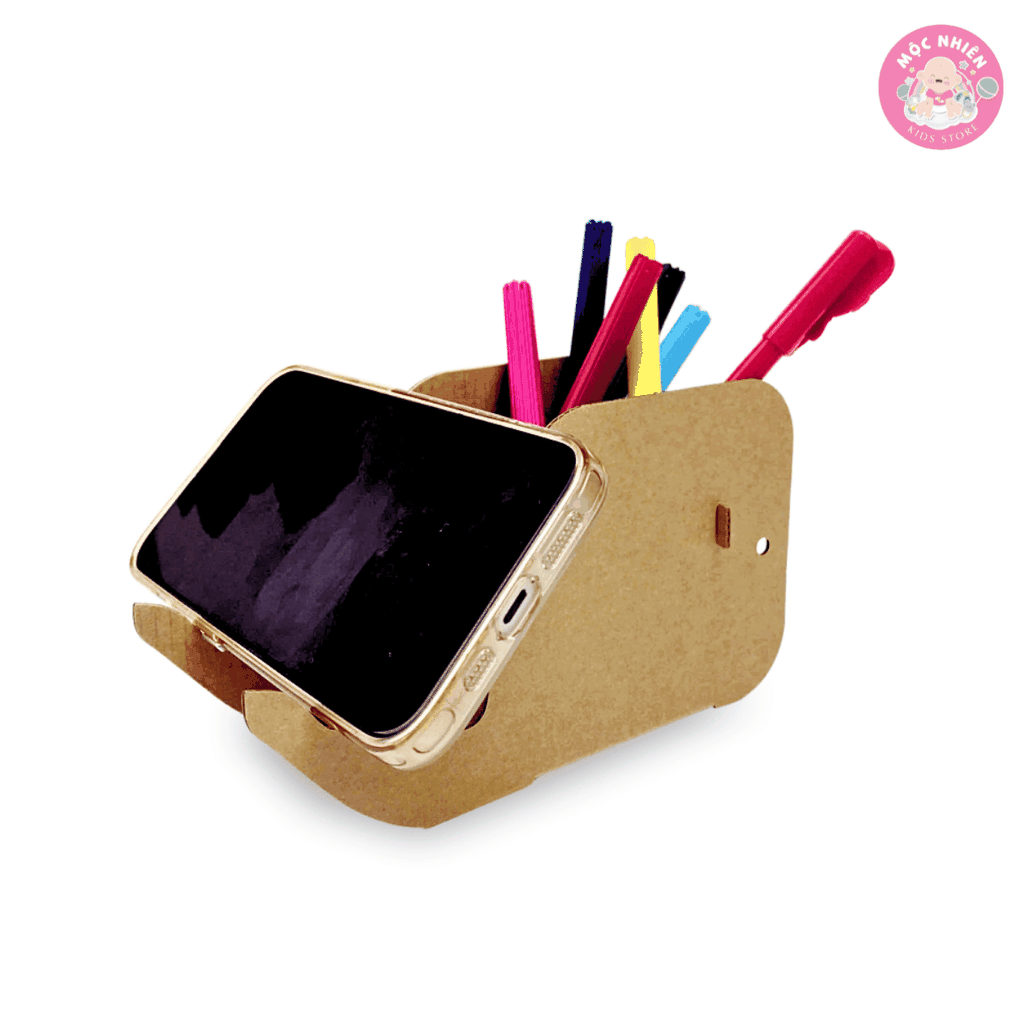 Đồ chơi giấy từ bìa carton cao cấp - Hộp đựng bút và kệ điện thoại - Nhiều mẫu - Hộp đựng bút để bàn hình thú Magix