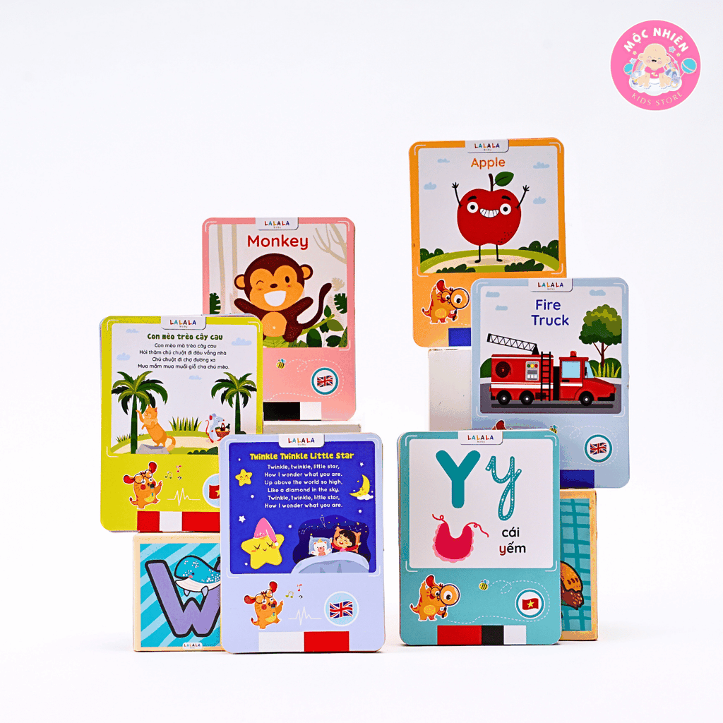 Máy Đọc Viết LalaTalk - Máy Đọc Thẻ Song Ngữ Anh Việt Có Phát Nhạc Kết Hợp Bảng Viết Tự Xóa Thông Minh Lalala Baby