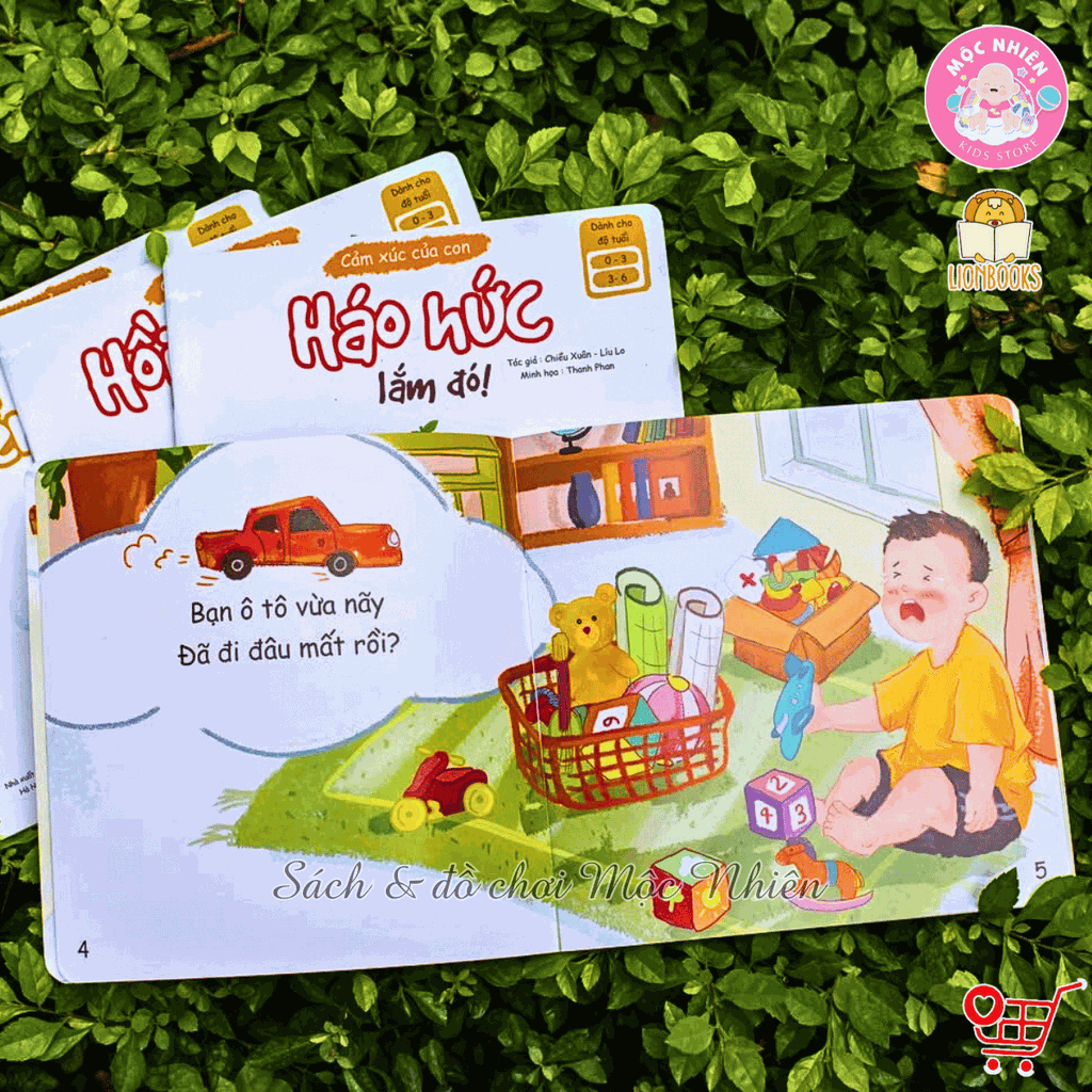 Bộ 04 cuốn sách - Cảm xúc của con - Lionbooks