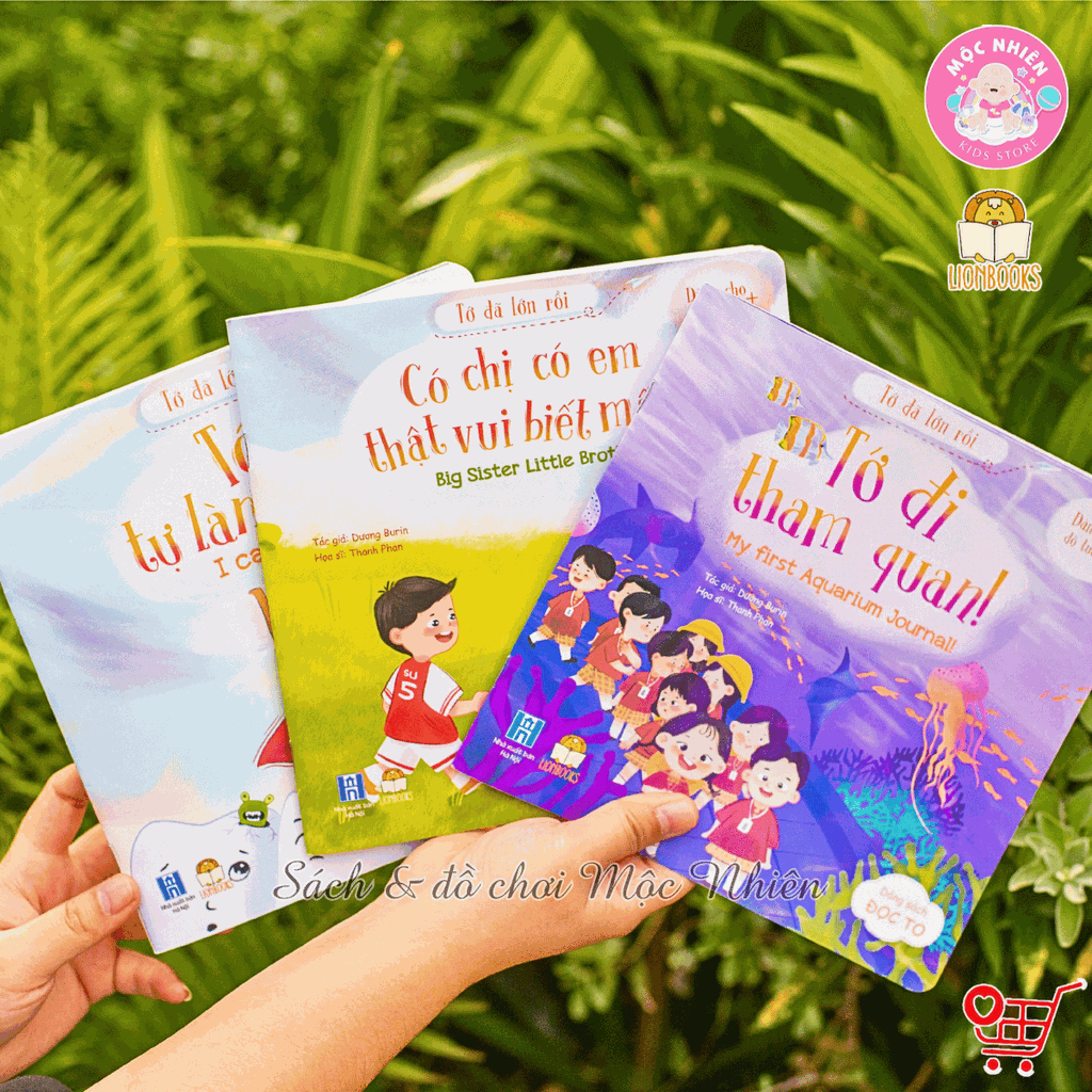 Bộ 03 cuốn sách song ngữ Anh Việt - Tớ đã lớn rồi - Lionbooks