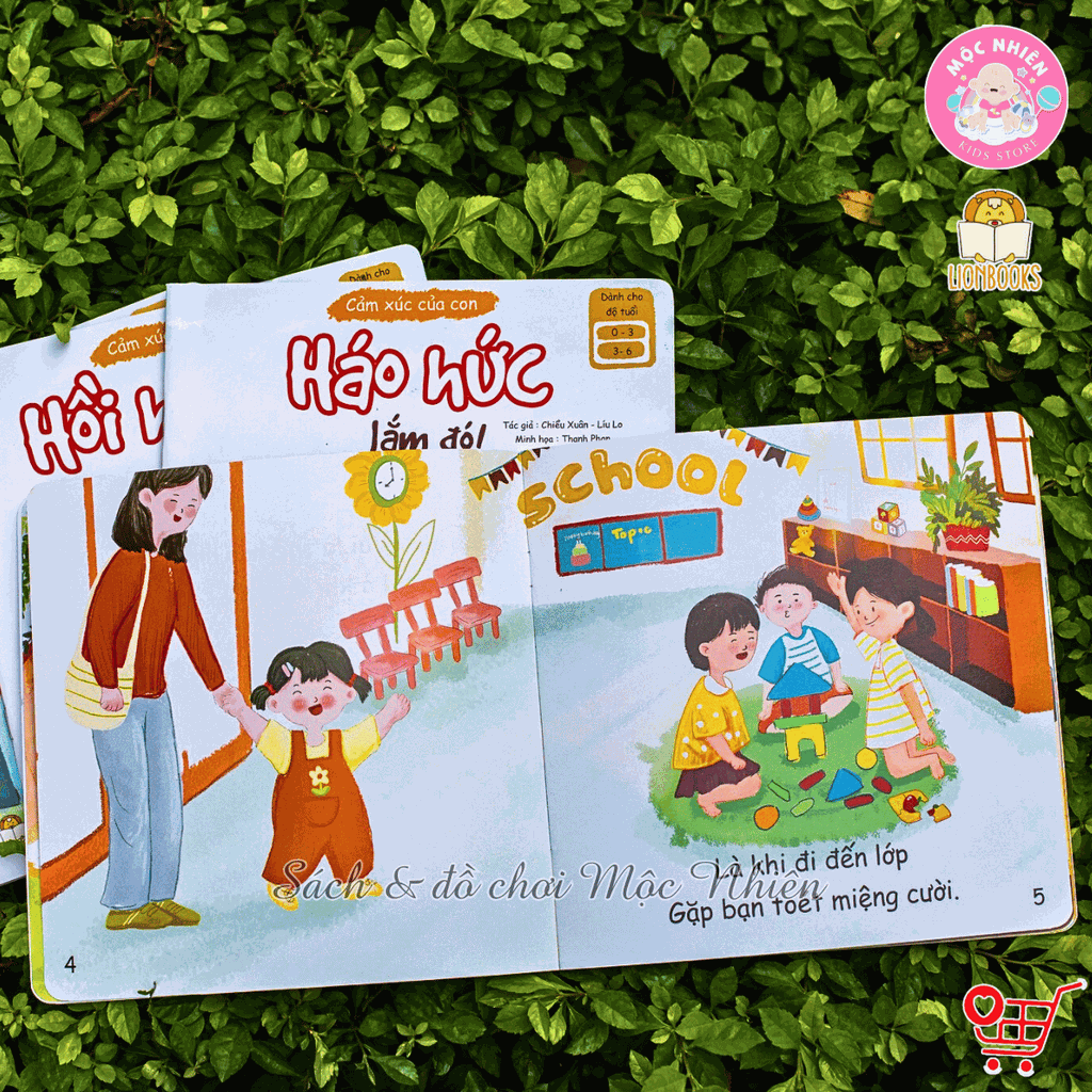 Bộ 04 cuốn sách - Cảm xúc của con - Lionbooks
