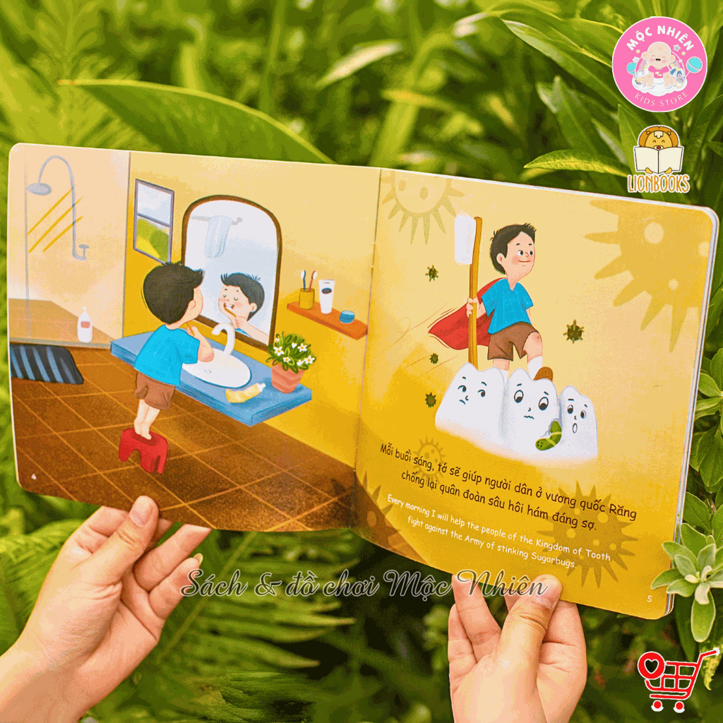 Bộ 03 cuốn sách song ngữ Anh Việt - Tớ đã lớn rồi - Lionbooks