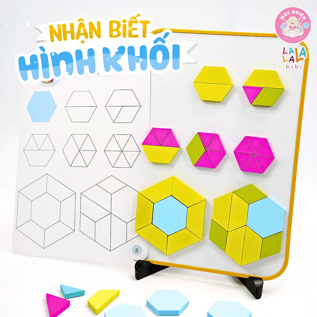 Đồ chơi xếp hình nam châm Lala Wooderland bằng gỗ cao cấp phát triển tư duy sáng tạo logic cho bé - Lalala baby