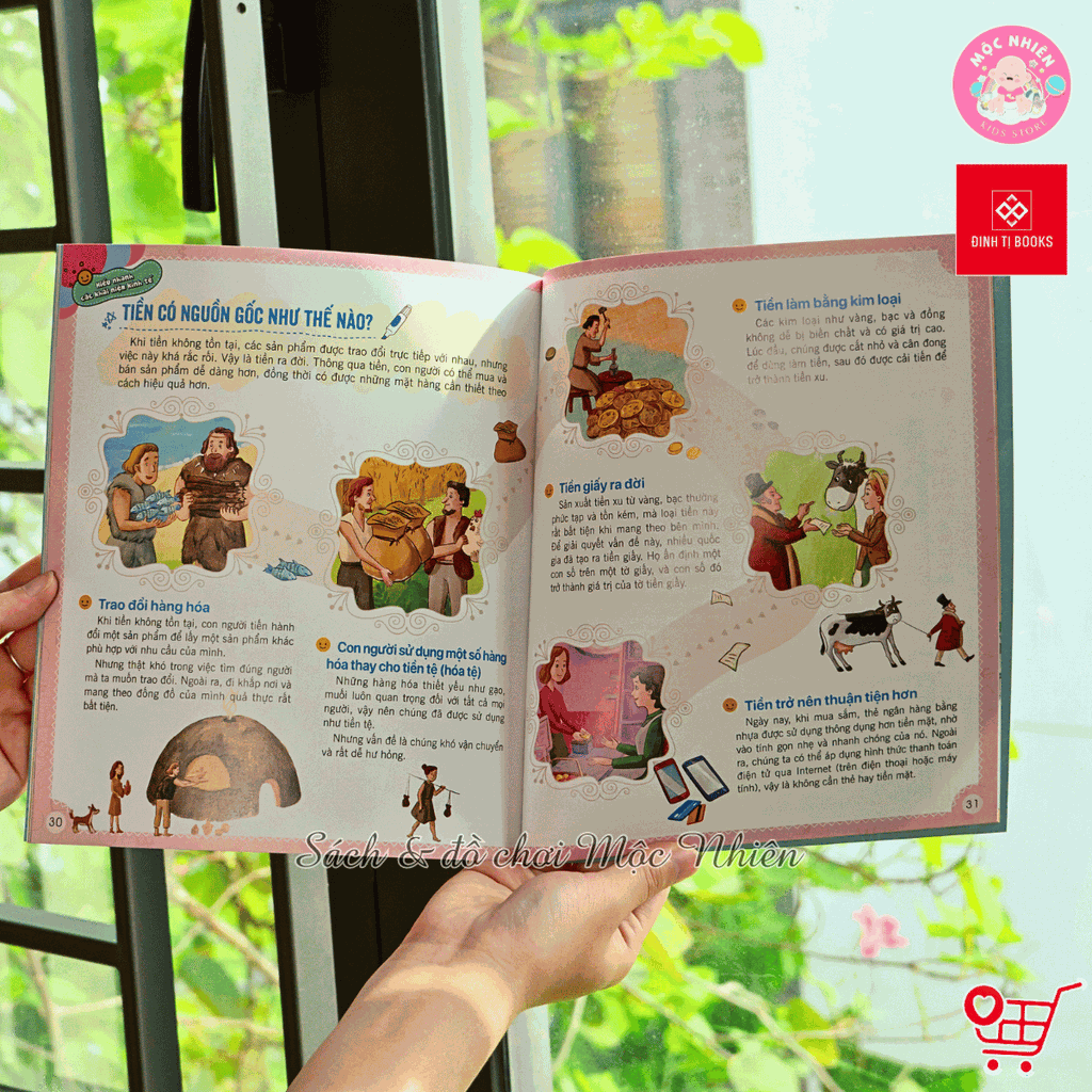Combo 06 cuốn sách - Bộ sách quản lý tài chính đầu đời cho bé - Đinh Tị Books