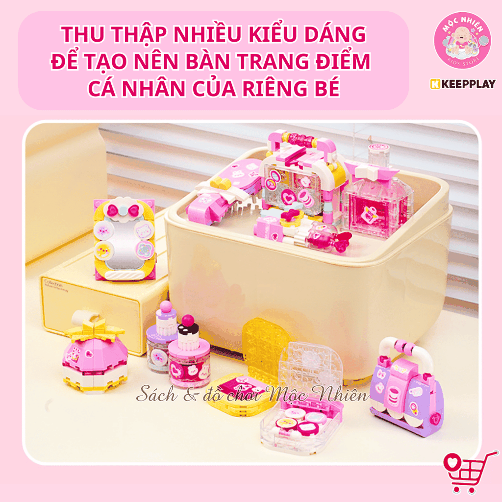 Đồ chơi lắp ráp xếp hình Keepplay 35020 - Đồ trang điểm (387 chi tiết)