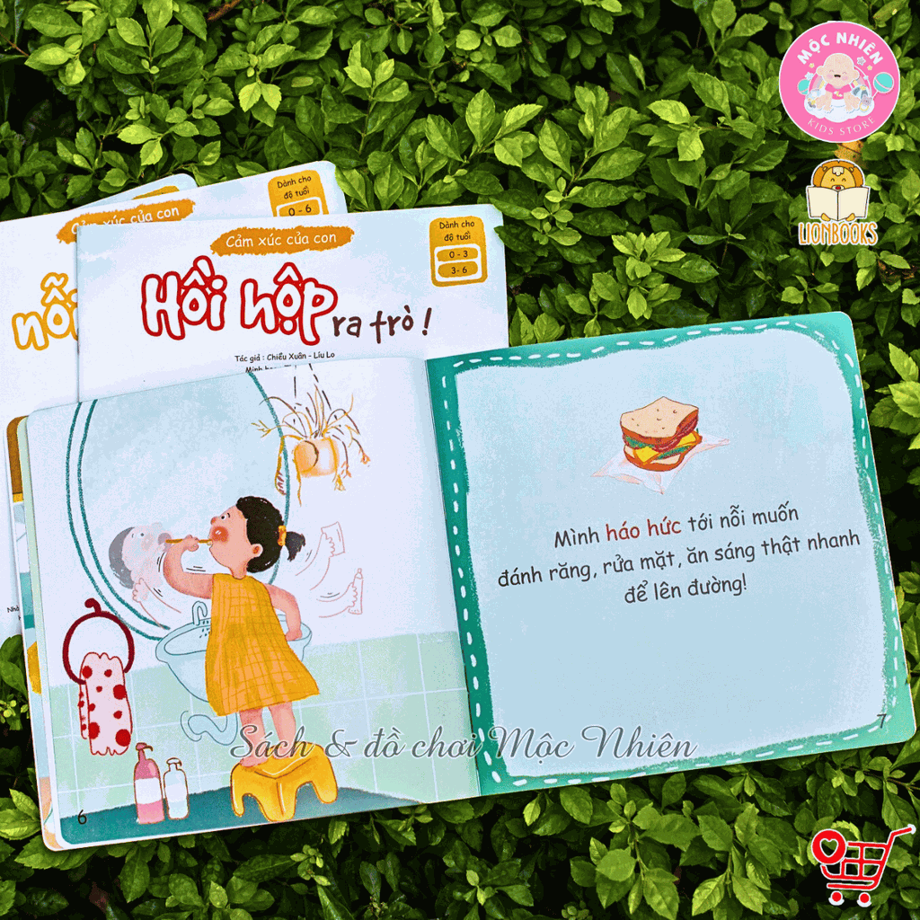 Bộ 04 cuốn sách - Cảm xúc của con - Lionbooks