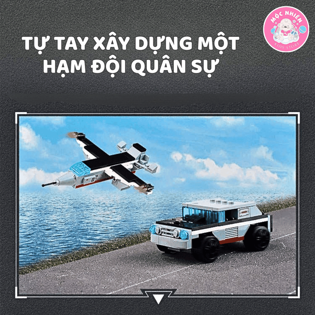 Đồ chơi lắp ráp xếp hình Qman 42205 - Tàu chạy bằng năng lượng hạt nhân (572 mảnh ghép)