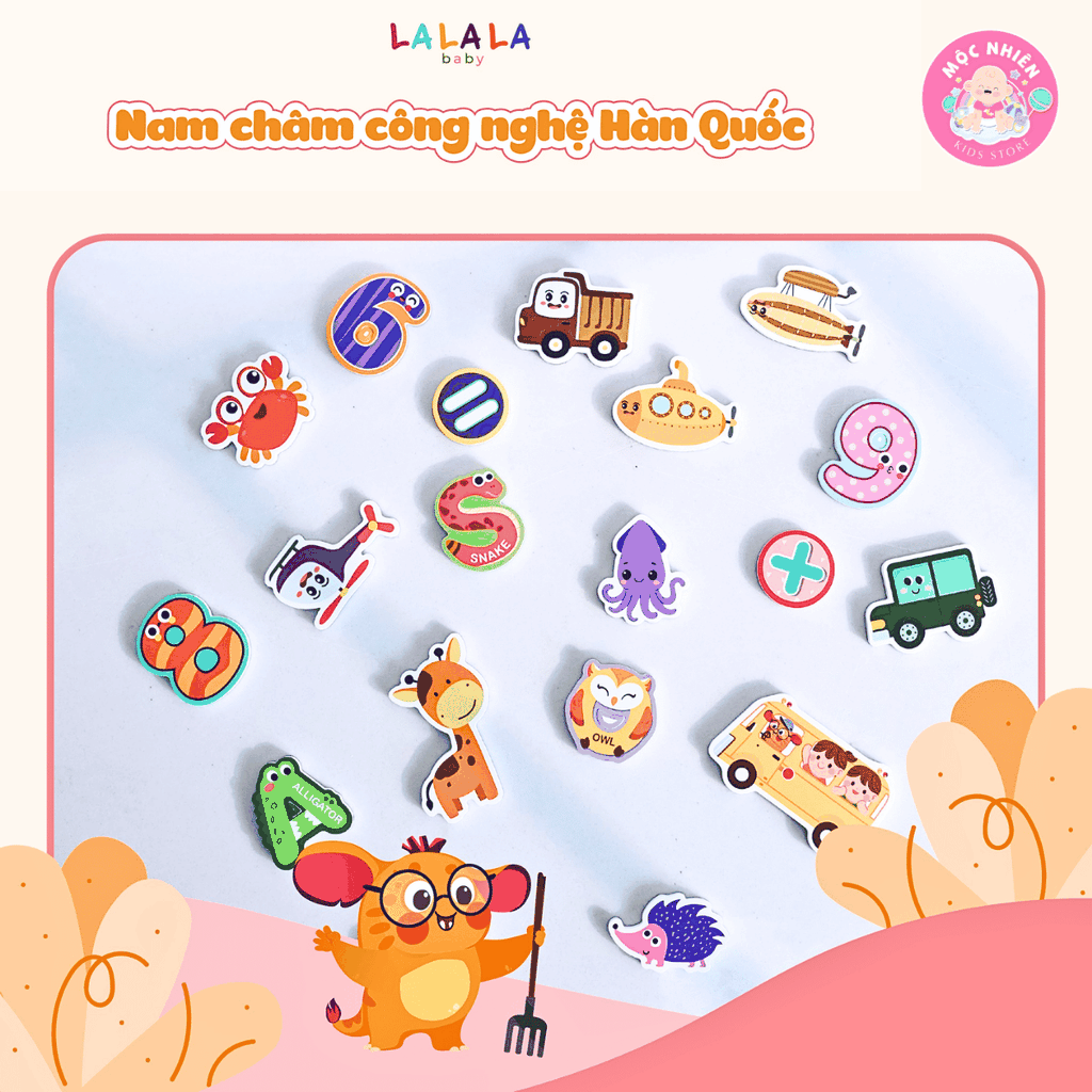 Đồ chơi nam châm Lala Magnet Plus hỗ trợ phát triển khả năng tư duy, Nâng cấp trải nghiệm học tập - Lalala baby