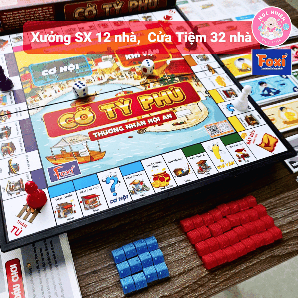 Đồ chơi Cờ tỷ phú nam châm Thương nhân Hội An - Hiệu Foxi