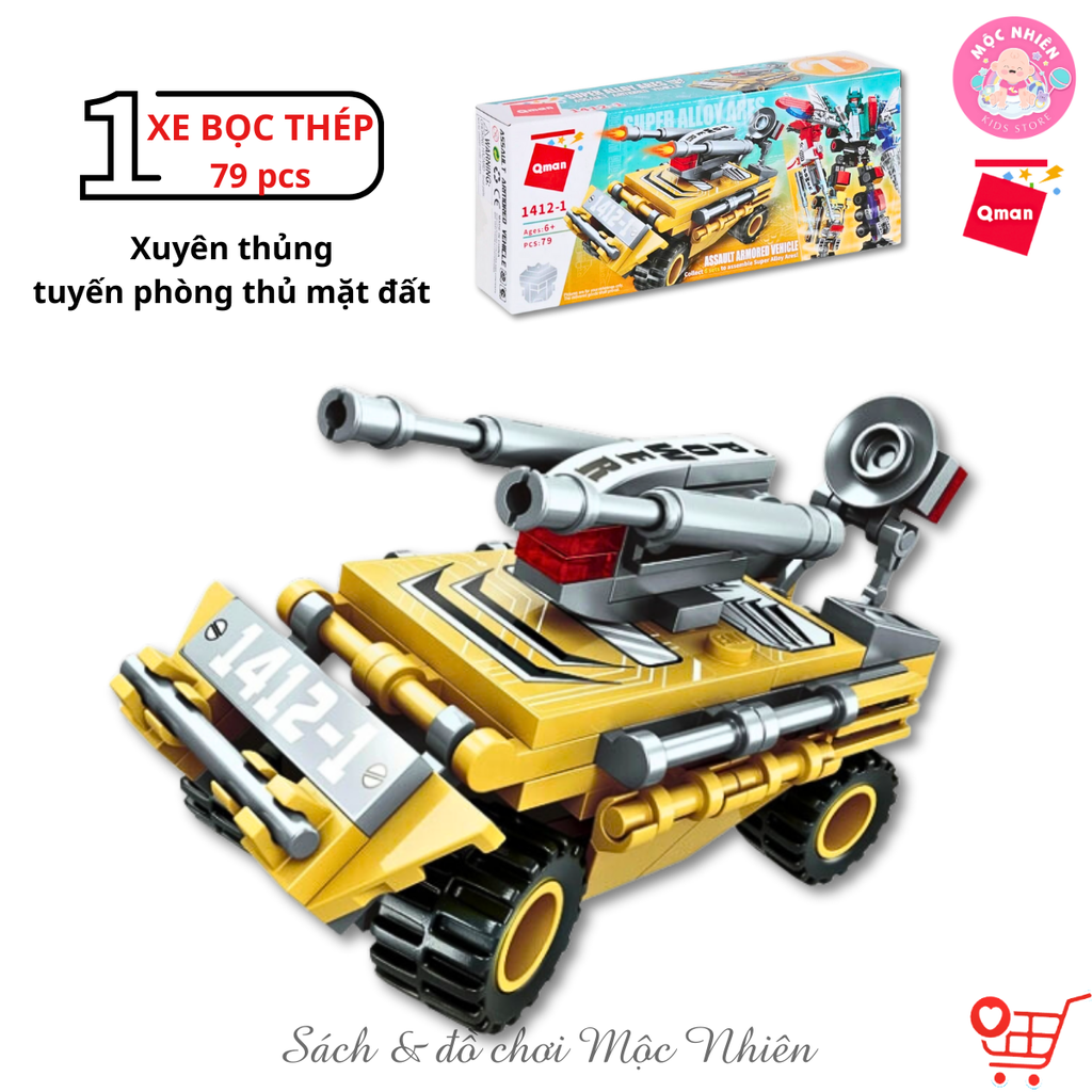 Qman 1412 - Người máy hợp kim (419 mảnh ghép)