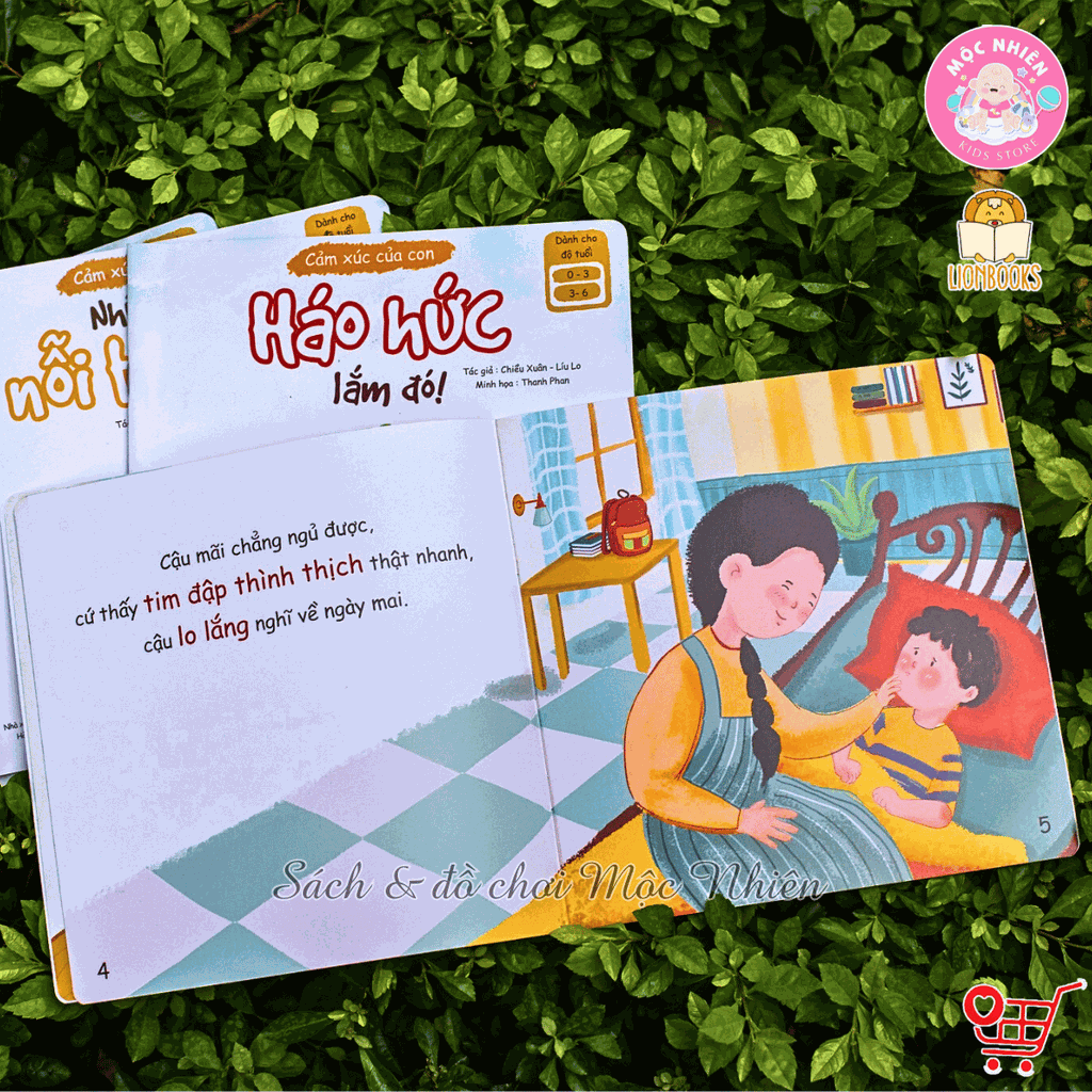 Bộ 04 cuốn sách - Cảm xúc của con - Lionbooks