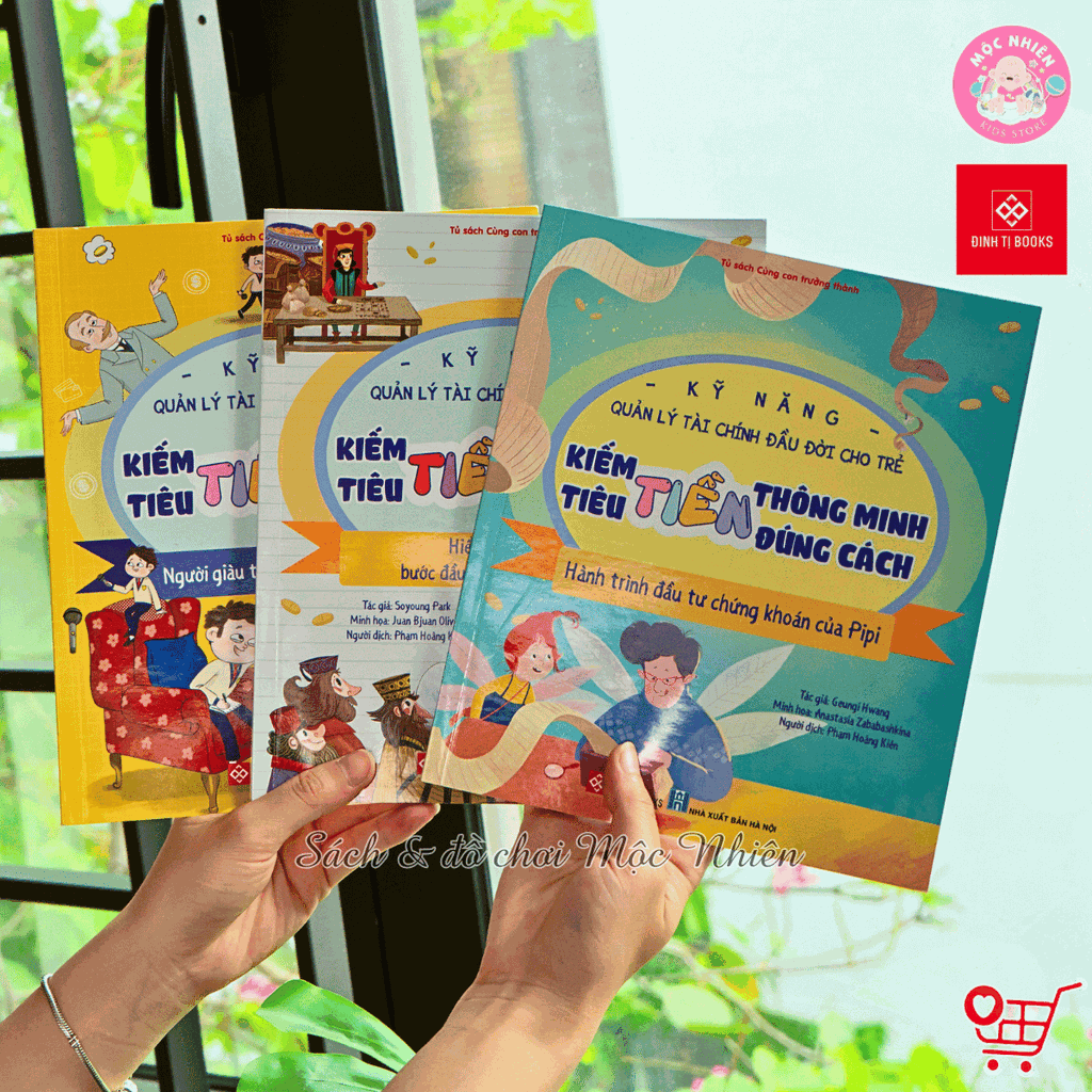 Combo 06 cuốn sách - Bộ sách quản lý tài chính đầu đời cho bé - Đinh Tị Books