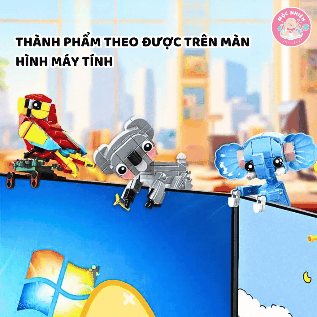 Bộ đồ chơi lắp ráp WOMA C0277 - Những loài vật dễ thương (Combo 08 hộp 655 mảnh ghép)