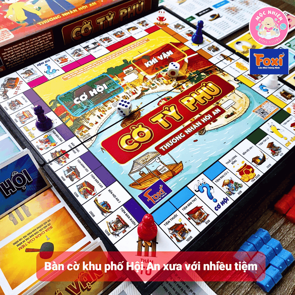 Đồ chơi Cờ tỷ phú nam châm Thương nhân Hội An - Hiệu Foxi