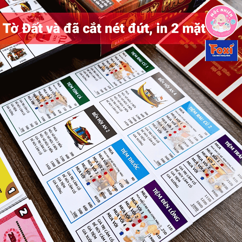 Đồ chơi Cờ tỷ phú nam châm Thương nhân Hội An - Hiệu Foxi