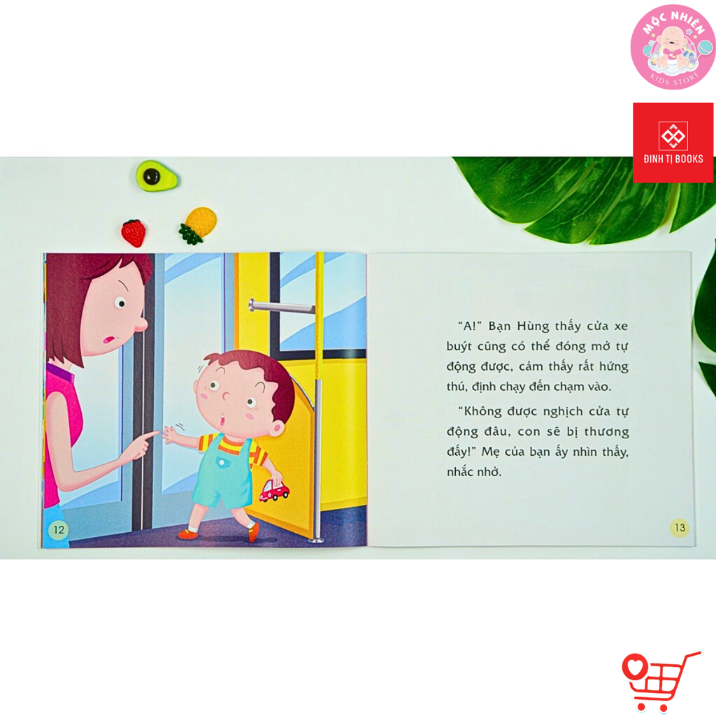 Sách Thiếu Nhi - Dạy Trẻ Kỹ Năng An Toàn - Dành cho bé từ 2-8 tuổi - Đinh Tị Books