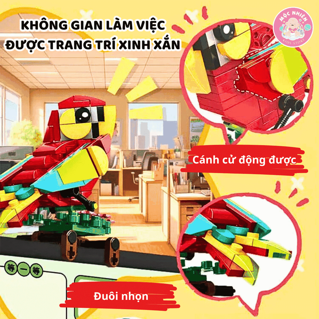 Đồ chơi lắp ráp WOMA C0277 - Những loài vật dễ thương (655 mảnh ghép)